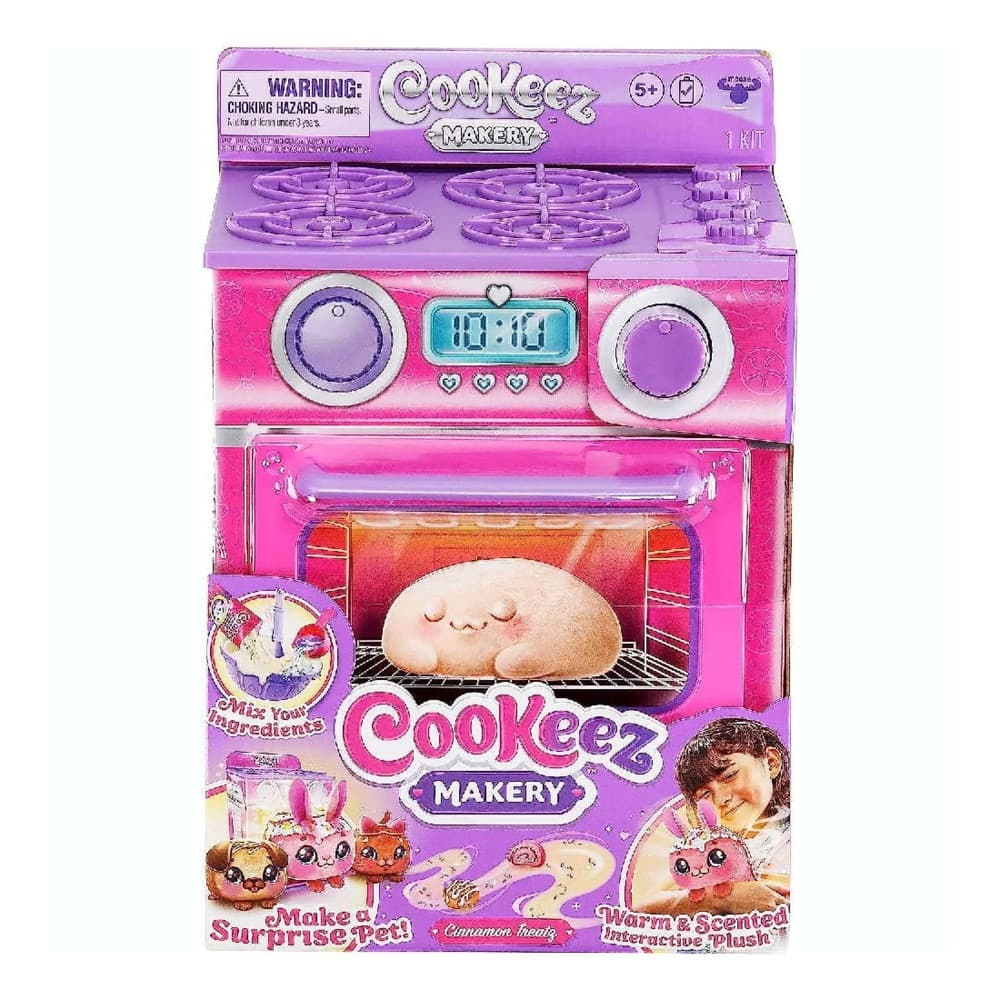 Moose Toys: Cookeez Makery- Make A Surprise Pet Cinnamon Treatz Oven Playset
