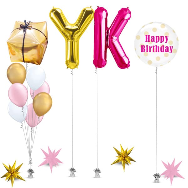 Gold Pink Decoration