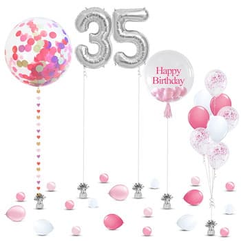 Magenta Balloon Decorations