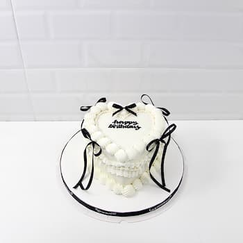 White Heart Cake