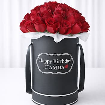 Red Roses In Black