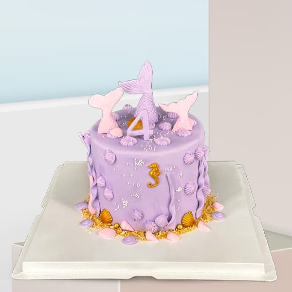 Lovely Purple Mermaid Cake