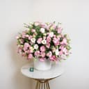 Lisianthus And Tulips Elegance