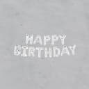 Letters Silver Balloons