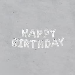 Letters Silver Balloons