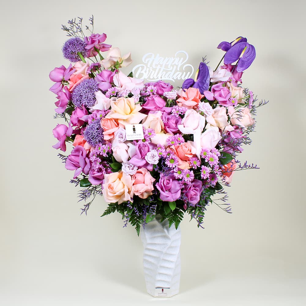 Happy Birthday Vase