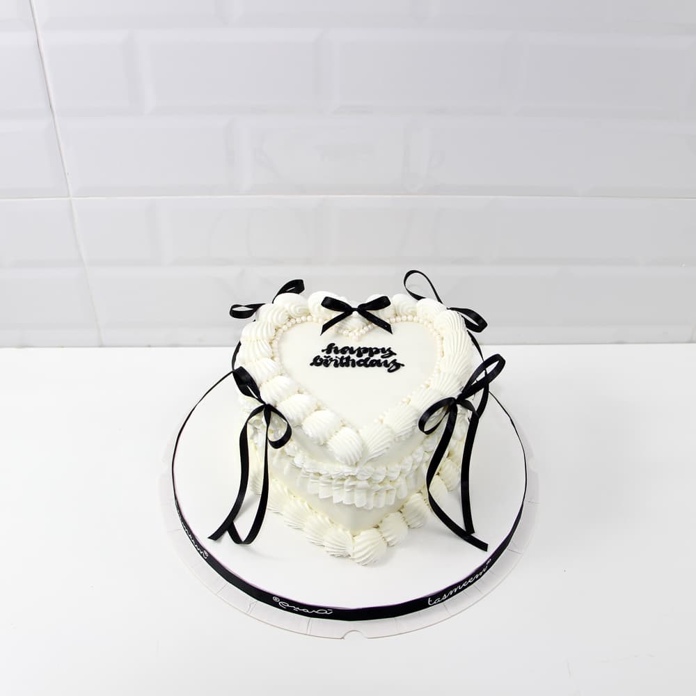 White Heart Cake
