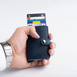 Blue Card Holder 
