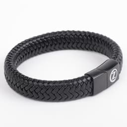 Wide Black Bracelet