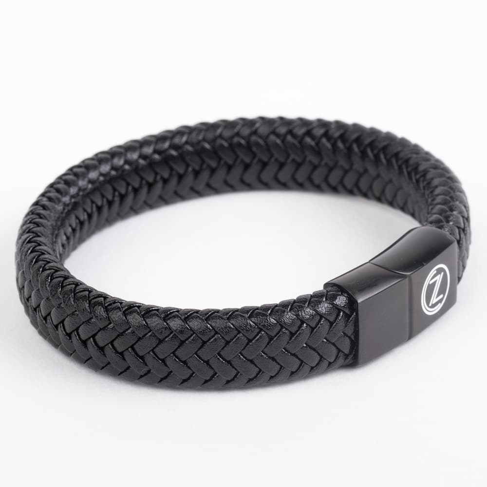 Wide Black Bracelet