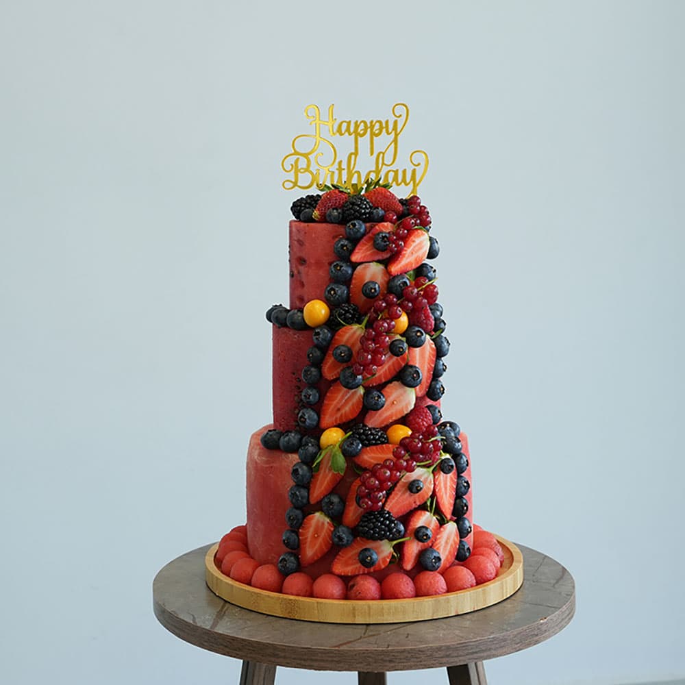 3 Tier Watermelon Cake