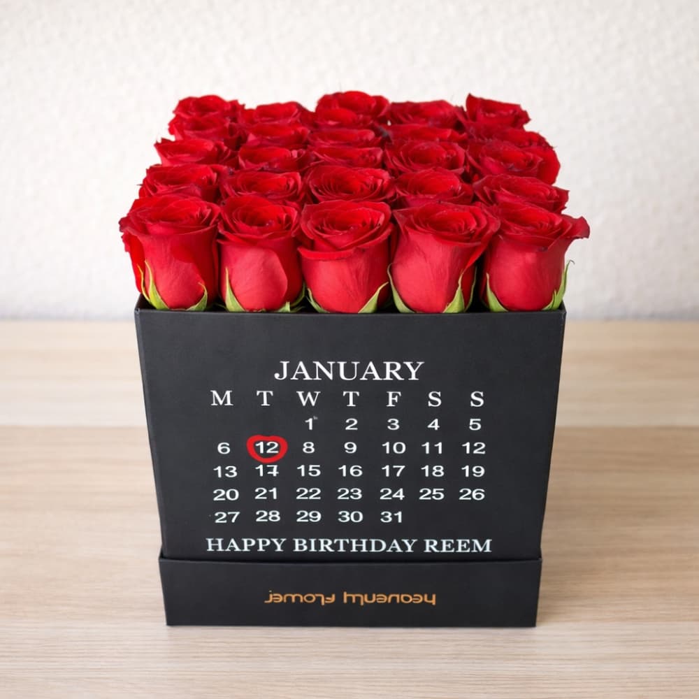 Standard Black Calendar Box