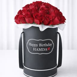 Red Roses In Black